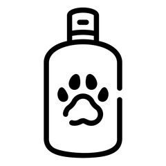 cat shampoo Line Icon