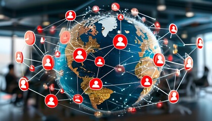 Global networking event connecting people worldwide virtual conference digital society interactive environment global viewpoint