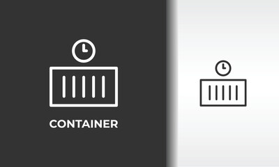 Container Vector, Icon Or Logo Sign Isolated Symbol Illustration