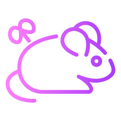 mice toy Line Gradient Icon