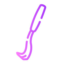 ticks remover Line Gradient Icon