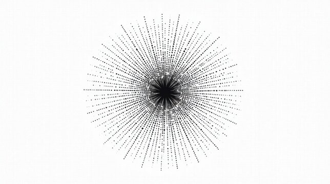 Abstract Burst of Radiating Dots A Stylish Design Element for Modern Projects