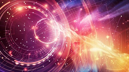 Obraz premium Mastering Technology - Themed Event Background Design: A Creative Odyssey
