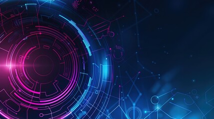 Obraz premium Mastering Technology - Themed Event Background Design: A Creative Odyssey