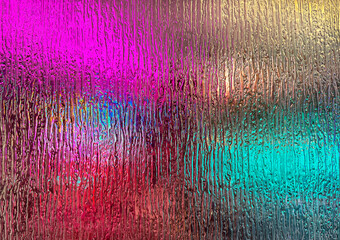 3D textured glass reflection and refraction effect in rain strean pattern. Also called rain textured glass. Seamless background texture.