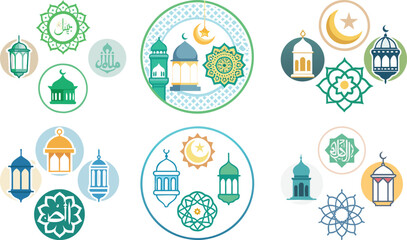 Fototapeta premium Colorful Easter Icons and Elements Seamless Vector Pattern for Decoration and Fun