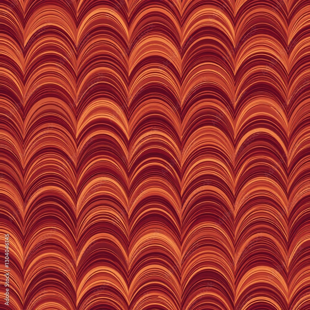 Poster fluid wave pattern. abstract design in red and orange hues. smooth curves create a harmonious blend.