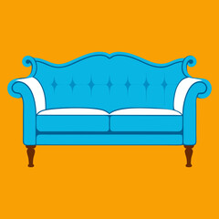 sofa isolated on white