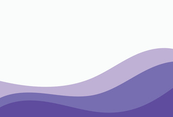 Water Wave Background Design, Abstract Vector Purple Ocean Wallpaper Template