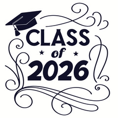 Class of 2026 Block Font - Stylish and Moder