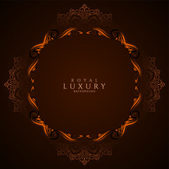 Elegant luxurious floral frame ornate background