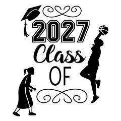 Downloadable Class of 2027 Monochrome
