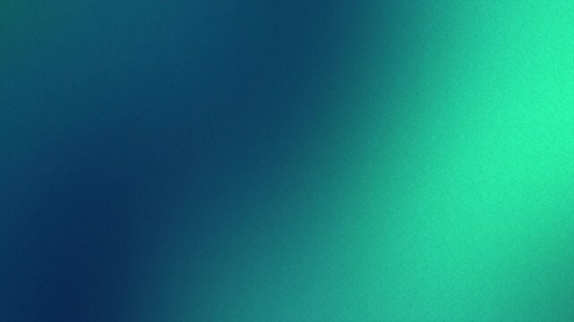 Abstract grainy background turquoise and dark motion gradient background 