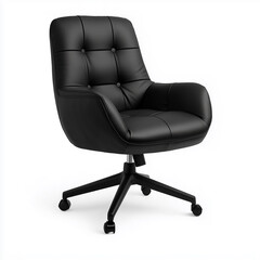 Naklejka premium Ergonomic Office Chair Isolated on White Background 