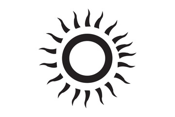 Sun elements with white background