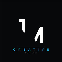 Fototapeta premium J and M logo design. JM creative Monogram Logo. This logo design is the process of creating a visual symbol that represents a brand, company, or individual.