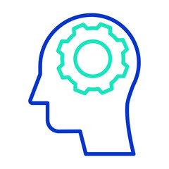 Automation outline dual color icon