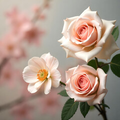 Obraz premium bouquet of pink roses