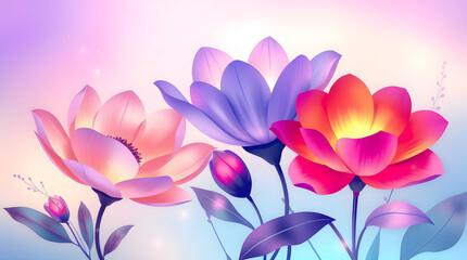 Glowing Floral Arrangement