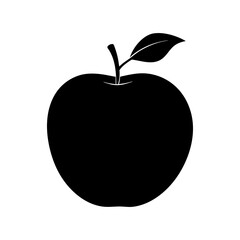 Apple silhouette vector