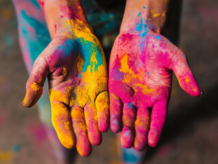 Celebrate the vibrant spirit of Holi with stunning AI-generated images featuring colorful festivities, traditional sweets, joyful human expressions, playful animals, and mesmerizing color explosions. 