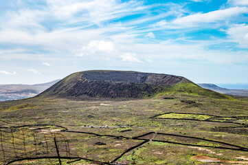 Volcano Calderon Hondo, Island Fuerteventura, Canary Islands, Spain, Europe.