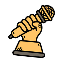 Iconic Microphone Hand