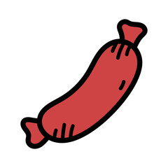 Colorful Sausage Icon