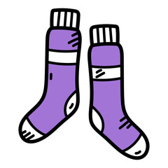 Colorful Purple Socks