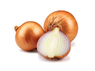 Fresh Onion isolated on white background