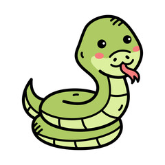 Cute Green Snake