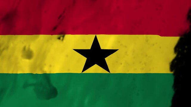 Vibrant Representation of Ghanaian Culture Through Flag Colors and Symbolism