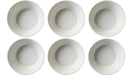  clean, empty white ceramic bowl with a glossy finish, simple and minimalist design, perfect for food presentation PNG