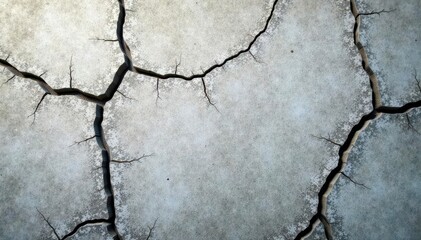 Obraz premium Cracked concrete wall, showing age and weathering, mottled grey, abstract, architecture