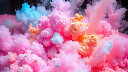 Fototapeta premium Chromatic Chaos: An Explosion of Vivid Color and Texture
