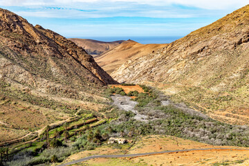 Mirador Risco de las Penas Viewpoint, Fuerteventura, Canary Islands, Spain, Europe.