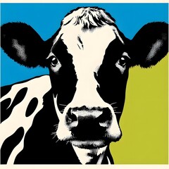 젖소(홀스타인), 팝아트, jpeg (milk cow(Holstein), pop art, jpeg)