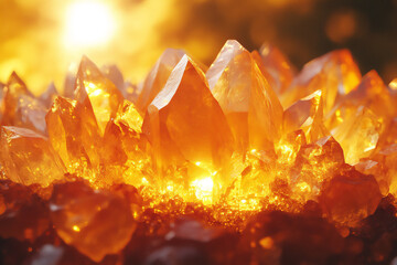 a close-up of the sunflower petal with sunlight shining through,