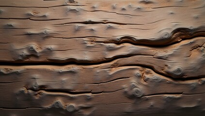 Weathered Wood Plank with Deep Natural Texture