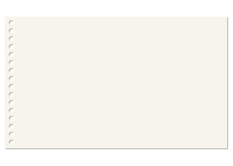 無地のノートのフレームイラスト