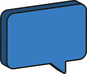 Naklejka premium 입체 말풍선