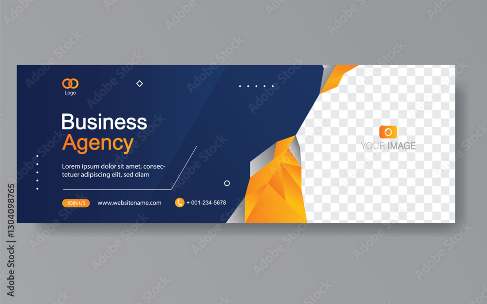 Wall mural vector abstract design web banner template. web design elements - header design. abstract geometric 