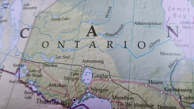 map of the world, elevation of ontario of canada, map of north America, showing wisconsin, michigan, lake superior