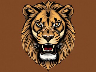 lion head vector