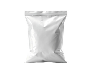 Blank chips bag mockup, food snack bag isolated on transparent background. potato chip bag mockup With clipping Path included. Chips paper package or Food Packaging
