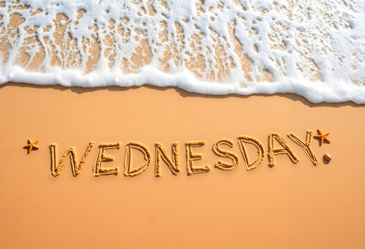 wednesday on a tropical beach