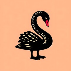 Obraz premium 흑고니, 팝아트, jpeg (Black swan, pop art, jpeg)