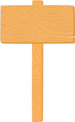 Blank sign wooden board