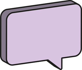 Naklejka premium 입체 말풍선