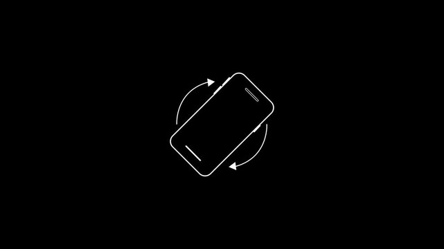 Phone rotate animation, Rotate your phone icon animation.